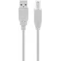 Goobay USB 2.0 Hi-Speed kabel szary 5 m USB A na USB B 0,48 Gbit/s