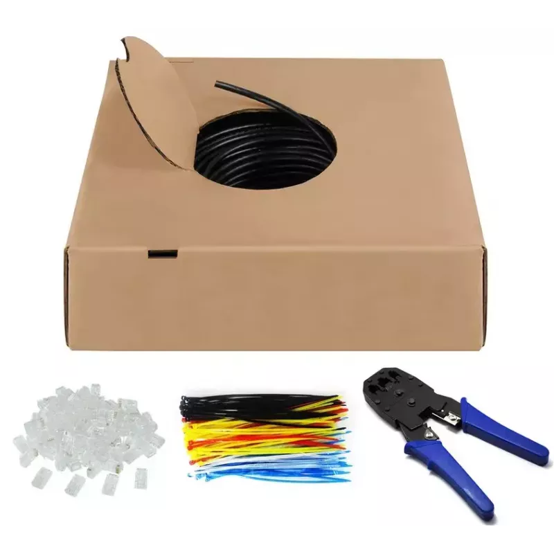 Kabel sieciowy Goobay CAT 6 Outdoor U/UTP 100m czarny