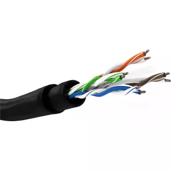 Kabel sieciowy Goobay CAT 6 Outdoor U/UTP 100m czarny