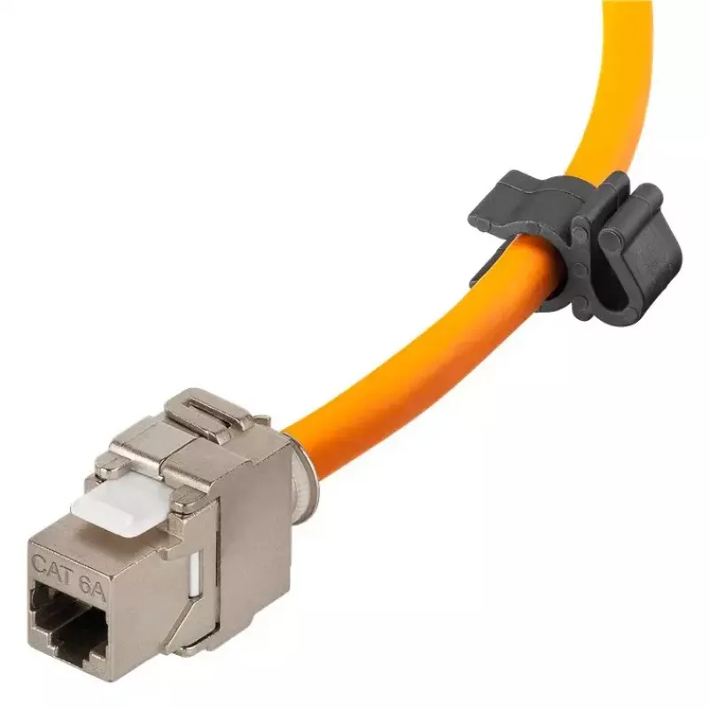 Kabel sieciowy Goobay przenośny RJ45 50m Cat7a pomarańczowy