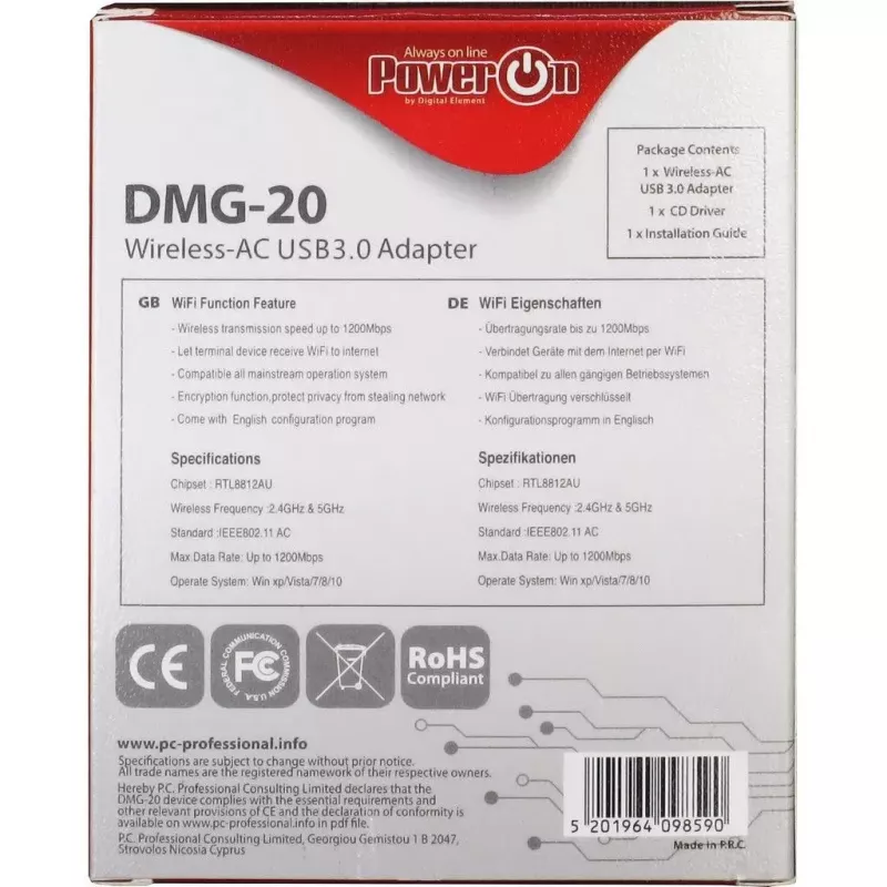 Bezprzewodowy adapter Inter-Tech DMG-20