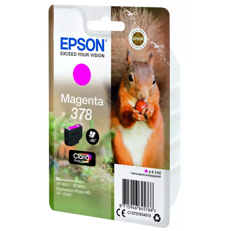 Cartridge Epson 378 magenta 360 stron Ink C13T37834010
