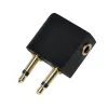 Adapter LogiLink CA1089 — 2×3,5 mm na 1×3,5 mm, pozłacane styki, czarny