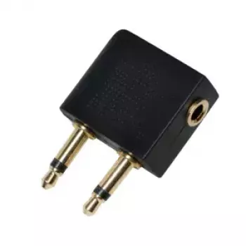 Adapter LogiLink CA1089 — 2×3,5 mm na 1×3,5 mm, pozłacane styki, czarny