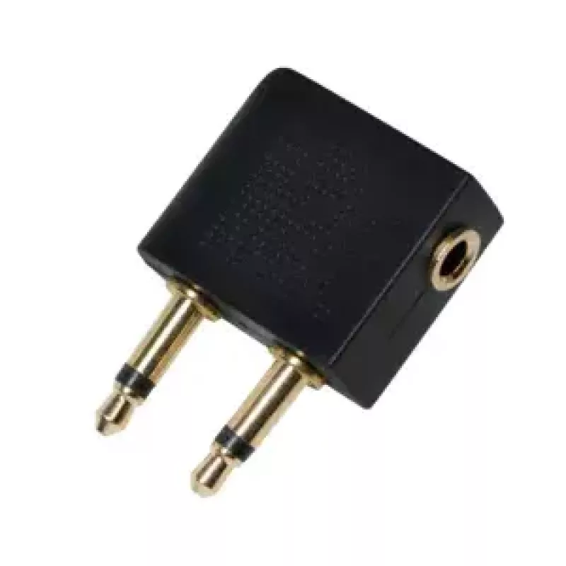 Adapter LogiLink CA1089 — 2×3,5 mm na 1×3,5 mm, pozłacane styki, czarny