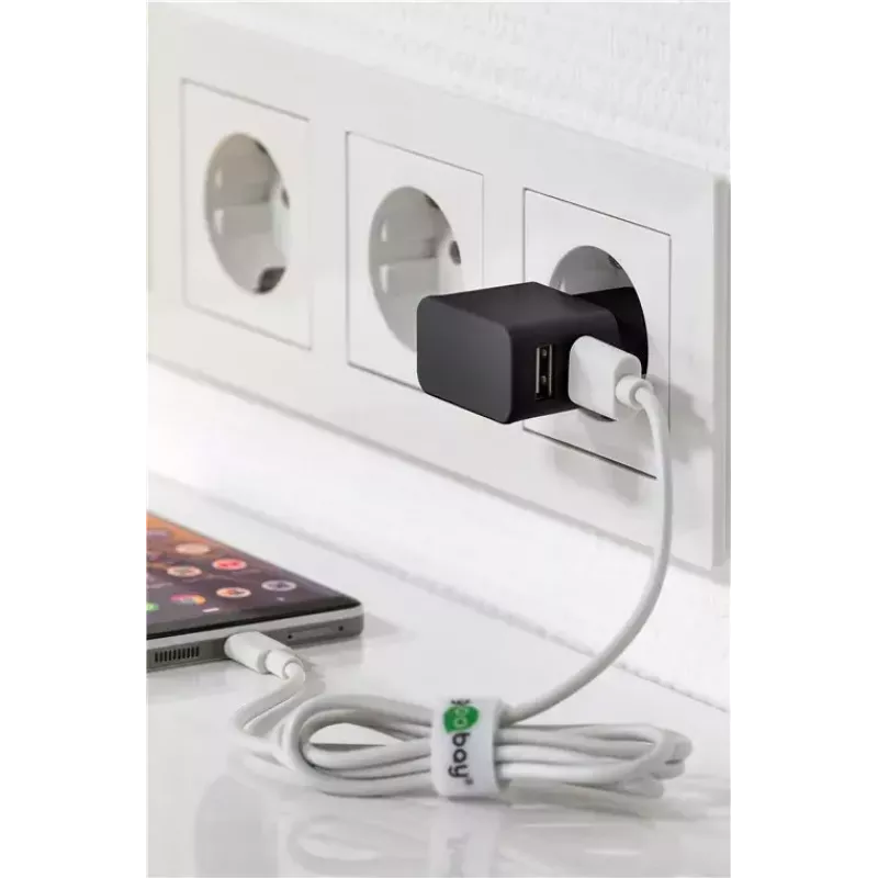 Zestaw ładowarki sieciowej Goobay Dual Apple Lightning 44995