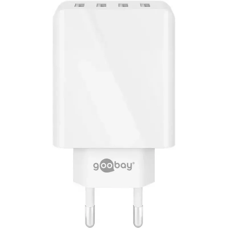 Ładowarka sieciowa Wentronic 44962 uniwersalna biała 4 porty USB 5V