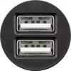 Goobay Ładowarka samochodowa Dual-USB 24 W czarna Szybkie ładowanie Zabezpieczenie przed przetężeniem