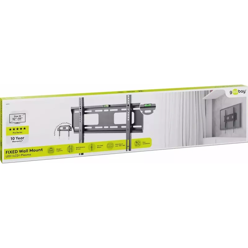Uchwyt Goobay 49890 do telewizora 139.7 cm (55 cali) Czarny