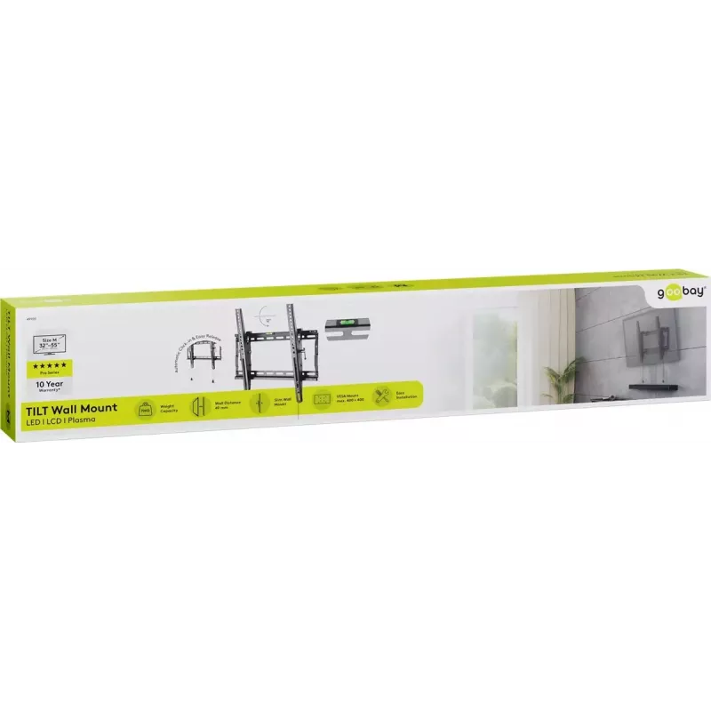 Uchwyt TV Goobay 49909 139.7 cm (55 cali) Czarny