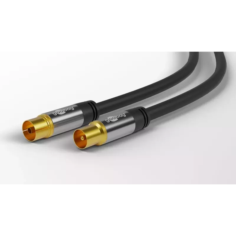 Kabel koncentryczny Goobay 70378 3 m czarny męski na żeński