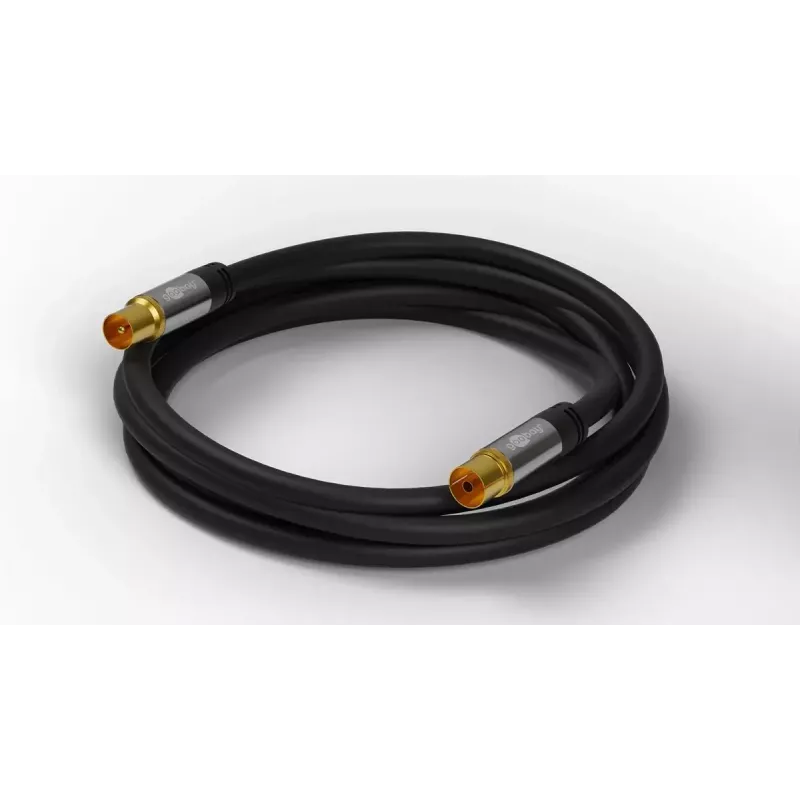 Kabel koncentryczny Goobay 70378 3 m czarny męski na żeński