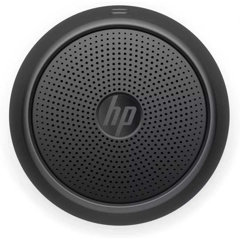 HP Black Bluetooth Speaker 360, przewodowy i bezprzewodowy, przenośny głośnik mono, czarny, cylinder, przyciski, uniwersalny