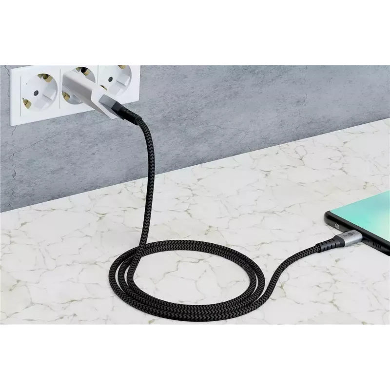 Kabel USB Wentronic 49295 USB 2.0 0.5m USB C USB A Czarny Szary