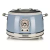 Ariete 2904 Ryżowarka - Elektryczna ryżowarka z ceramiczną misą - Domowe Sushi - Multicooker - Vintage Line - 3.5 L - 650 W - Niebieski