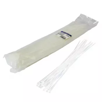 Opaski zaciskowe LOGILINK KAB0040, nylon, 400 mm × 4,8 mm, przezroczyste, 100 szt.