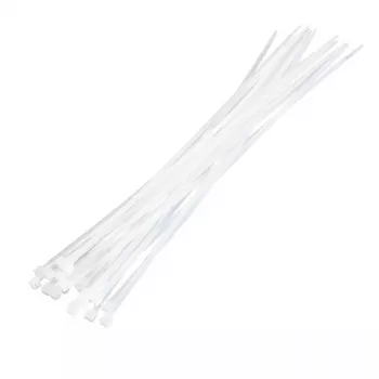 Opaski zaciskowe LOGILINK KAB0040, nylon, 400 mm × 4,8 mm, przezroczyste, 100 szt.