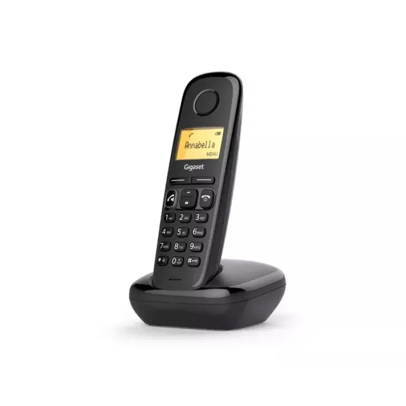 Telefon analogowy/DECT Gigaset A270A Identyfikacja numeru Czarny Bezprzewodowy słuchawka