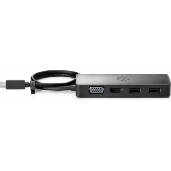 HP USB-C Travel Hub G2, przewodowy, USB 3.2 Gen 1 (3.1 Gen 1) Type-C, czarny, Chiny, Windows 10, 107 mm