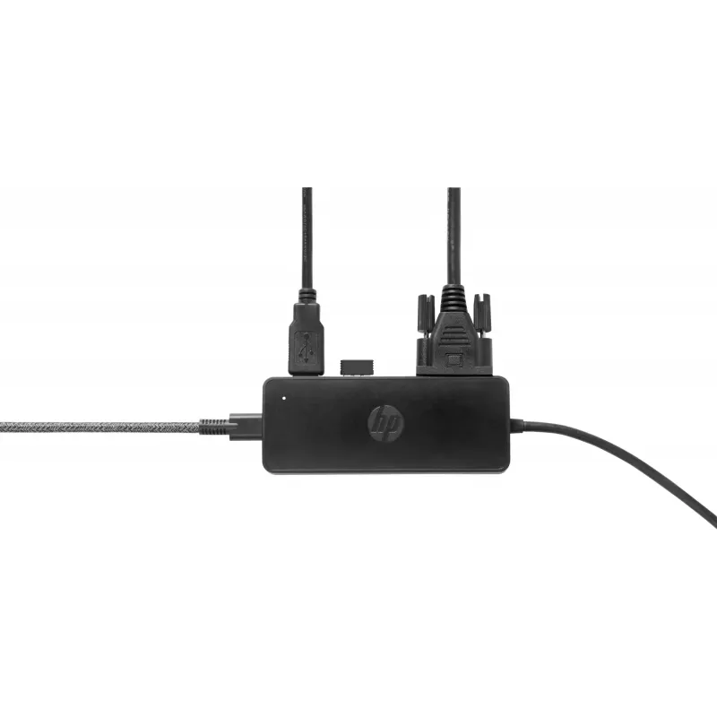 HP USB-C Travel Hub G2, przewodowy, USB 3.2 Gen 1 (3.1 Gen 1) Type-C, czarny, Chiny, Windows 10, 107 mm