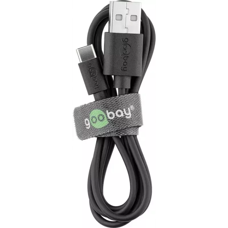 Zestaw ładowarki Goobay USB-C 5 W z kablem 1 m czarny