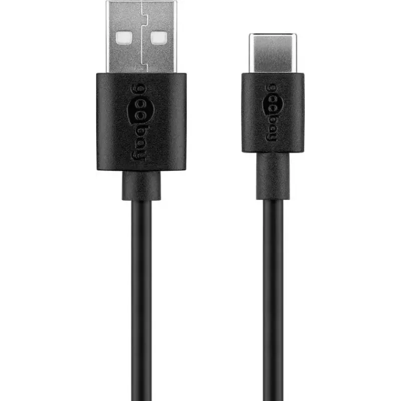 Zestaw ładowarki Goobay USB-C 5 W z kablem 1 m czarny