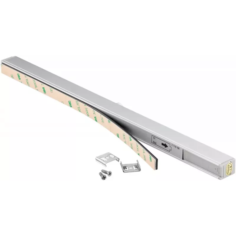 Lampa LED Goobay do montażu podszafkowego z czujnikiem ruchu, srebrna, 20 diod