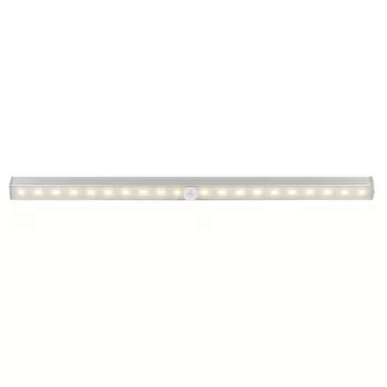 Lampa LED Goobay do montażu podszafkowego z czujnikiem ruchu, srebrna, 20 diod