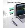 Ugreen 10919 stacja dokująca/replikator portów do laptopa Przewodowa USB 3.2 Gen 1 (3.1 Gen 1) Type-C Szary
