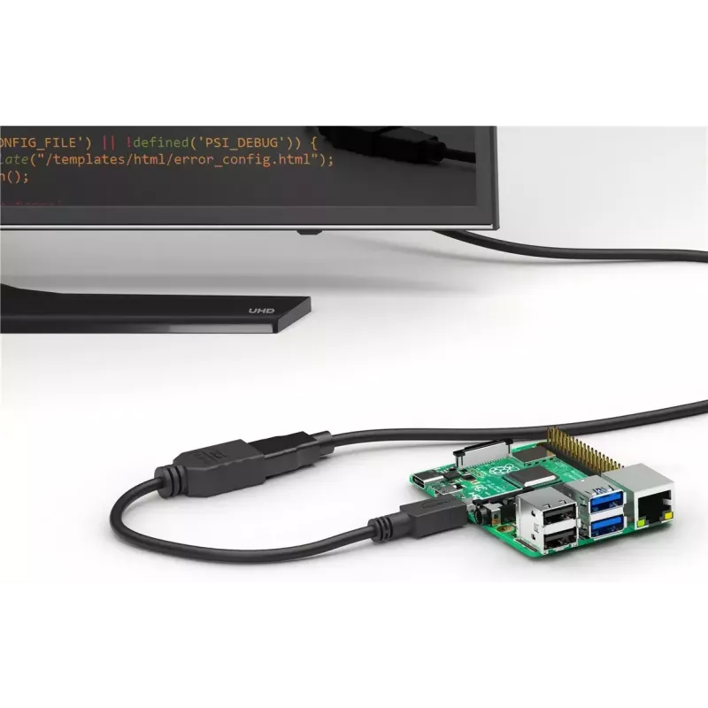 Kabel HDMI Wentronic 58683 0,15 m Typ D Micro do Typ A Standard Czarny