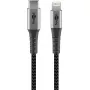 Goobay Lightning kabel 2m Czarny szary 60W 3A USB C