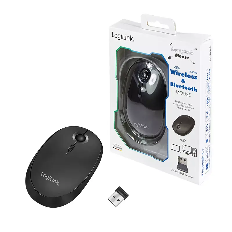Mysz LogiLink ID0204 RF Wireless + Bluetooth