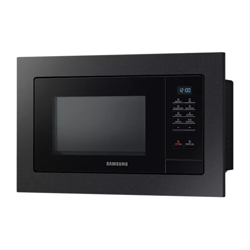 Samsung MQ7000A Czarna Kuchenka mikrofalowa z grillem Do zabudowy 23 L 800 W