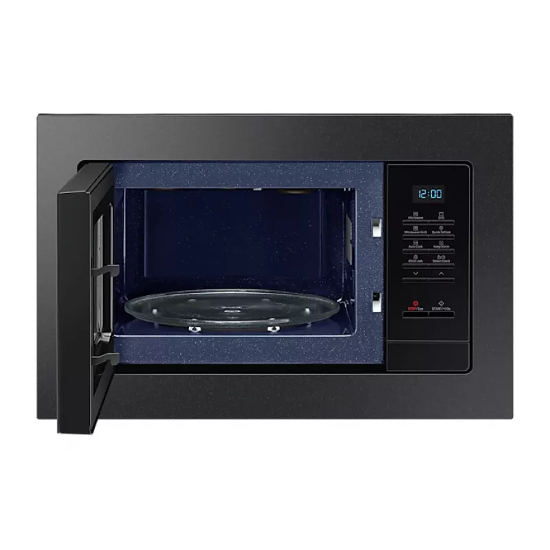 Samsung MQ7000A Czarna Kuchenka mikrofalowa z grillem Do zabudowy 23 L 800 W