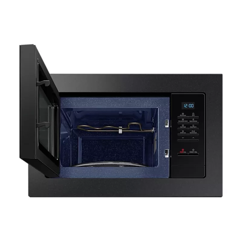 Samsung MQ7000A Czarna Kuchenka mikrofalowa z grillem Do zabudowy 23 L 800 W