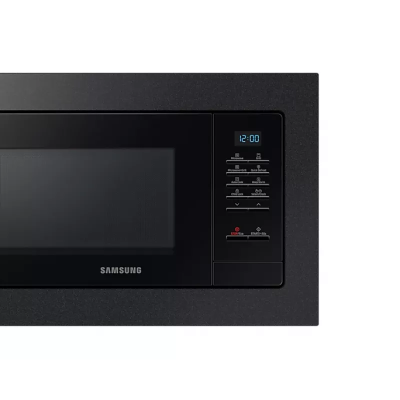 Samsung MQ7000A Czarna Kuchenka mikrofalowa z grillem Do zabudowy 23 L 800 W