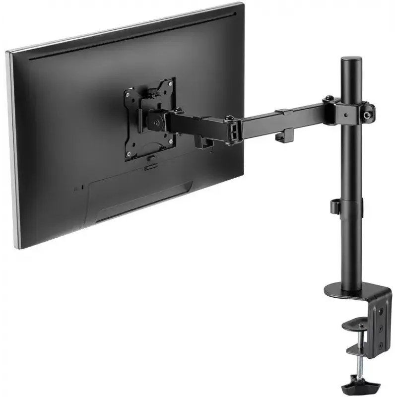 Goobay Uchwyt do monitora na biurko 81,3 cm 32 cale Czarny Regulowany