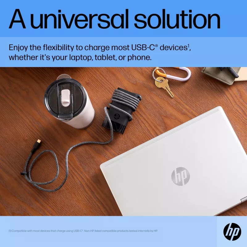 HP USB-C 65W ładowarka do laptopa, Laptop, Wewnętrzny, 90 V, 65 W, 5 - 20 V, 1.6 A