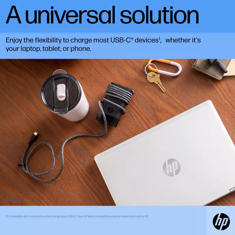 HP USB-C 65W ładowarka do laptopa, Laptop, Wewnętrzny, 90 V, 65 W, 5 - 20 V, 1.6 A