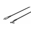 Goobay USB kabel USB 2.0 2m USB C Czarny szary
