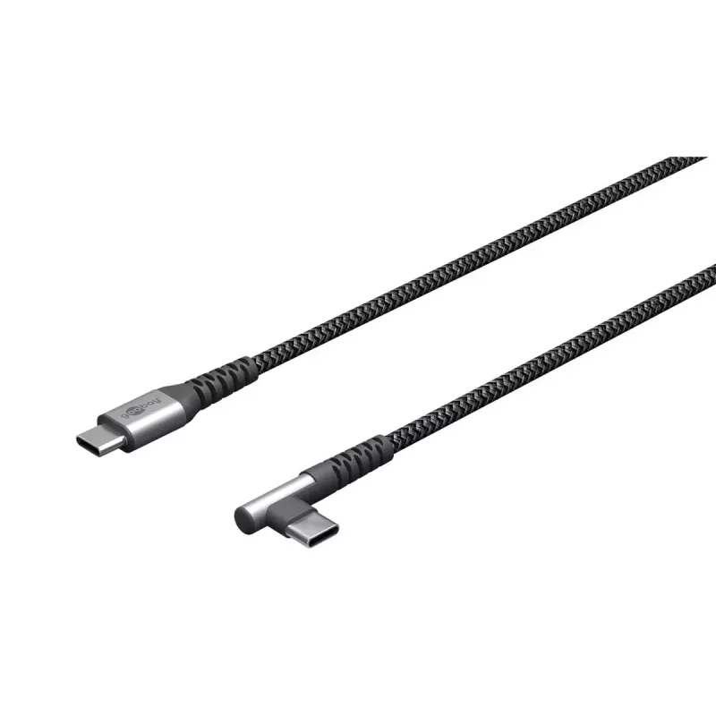 Goobay USB kabel USB 2.0 2m USB C Czarny szary