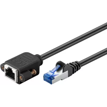 Kabel sieciowy Goobay 65645 RJ-45 Cat6a 5 m Czarny