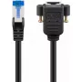 Kabel sieciowy Goobay 65645 RJ-45 Cat6a 5 m Czarny