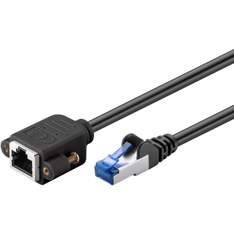 Kabel sieciowy Goobay 65641 RJ-45 Cat6a 0,5 m czarny