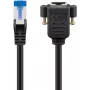 Kabel sieciowy Goobay 65641 RJ-45 Cat6a 0,5 m czarny