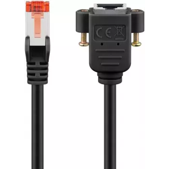 Przewód sieciowy Goobay 65637 RJ-45 Cat6 1m Czarny