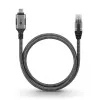 Przejściówka Goobay USB C na RJ-45 10m Czarny Srebrny