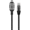 Przejściówka Goobay USB C na RJ-45 10m Czarny Srebrny