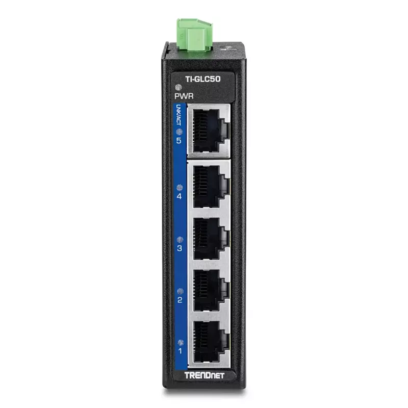 Niezarządzalny przełącznik Trendnet TI-GLC50 Gigabit Ethernet 5 portów czarny