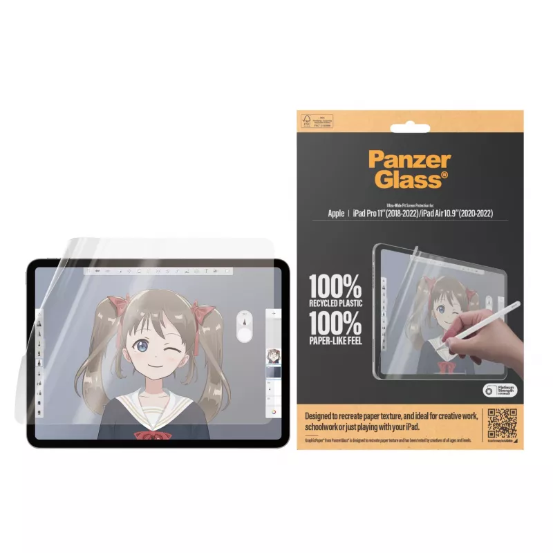 PanzerGlass ® GraphicPaper® Ochrona ekranu iPad Pro 11'' (2018-2022) | iPad Air 10.9'' (2020-2022) | Ultra-Wide Fit
